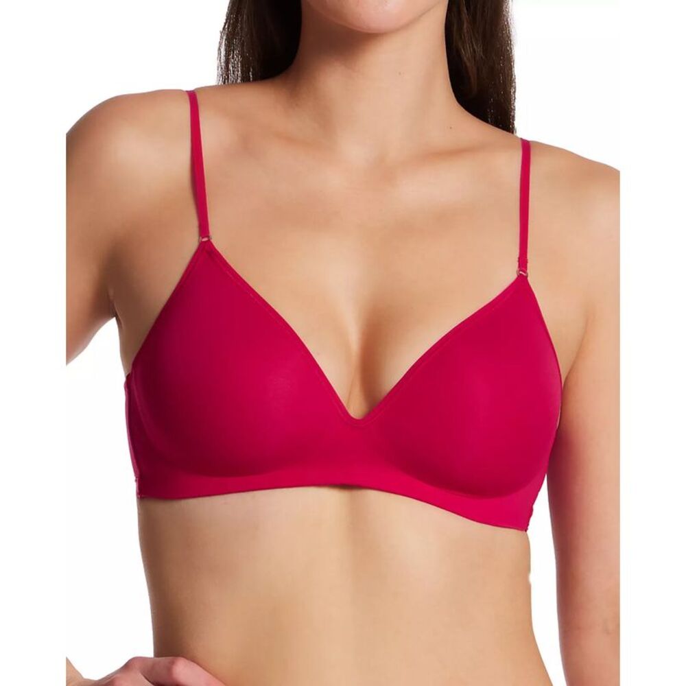 On Gossamer Womens Next to Nothing Micro Wireless Bra 32D Red Hot - NWT